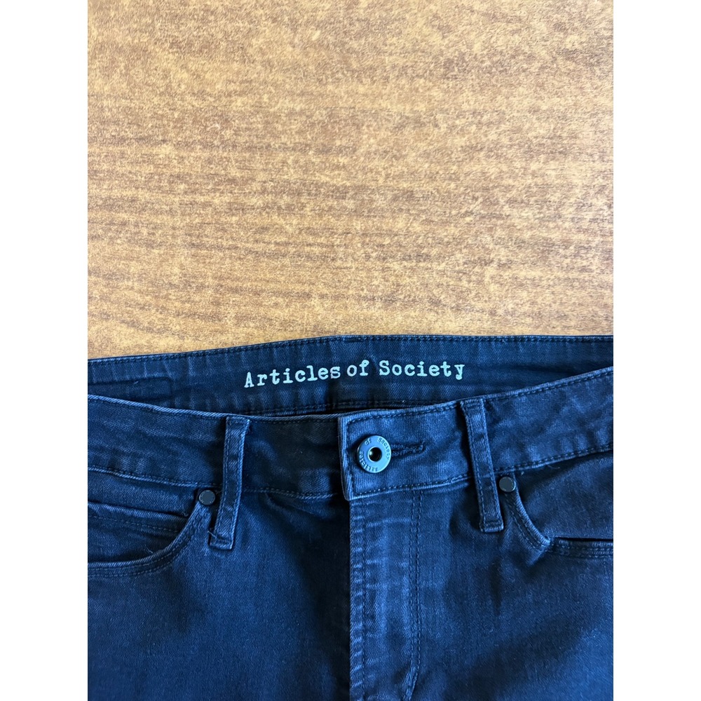 Articles of Society Black Distressed Skinny Jeans Size 28 Slim Fit - Picture 5 of 8